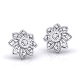 She Blooms Quietly Diamond Studs