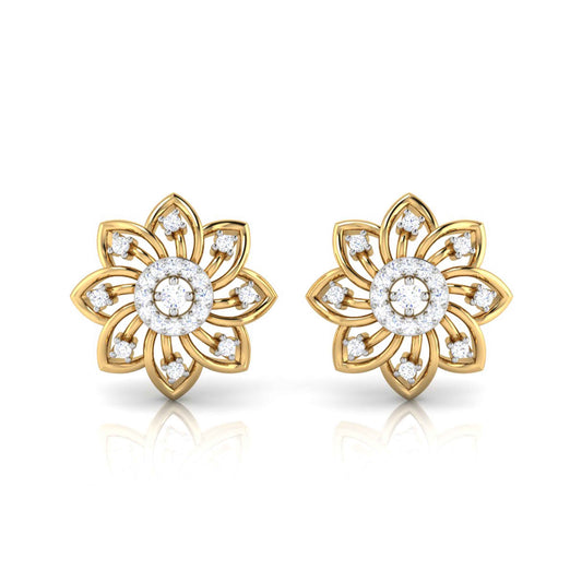 She Blooms Quietly Diamond Studs