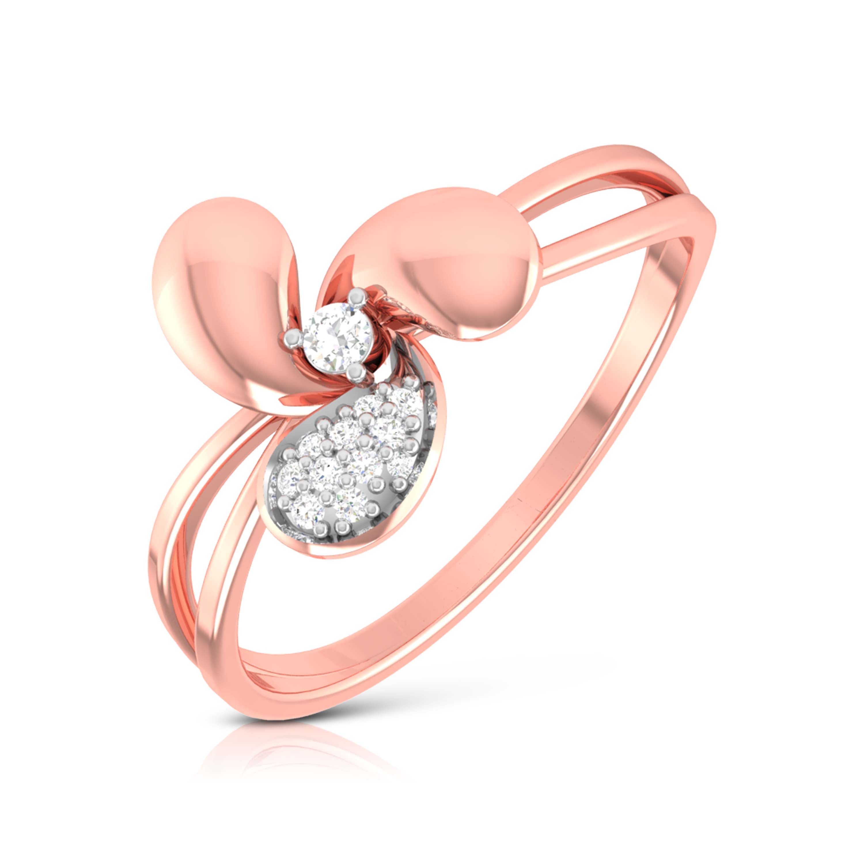 Twilight Petal Diamond Ring