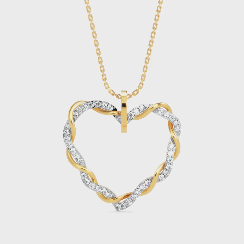 Woven Diamond Pendant