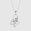 Fluttering Elegance Solitaire Pendant