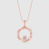 The Wreath She Wove Herself Solitaire Diamond Pendant
