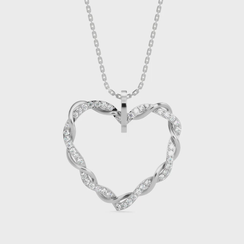 Woven Diamond Pendant